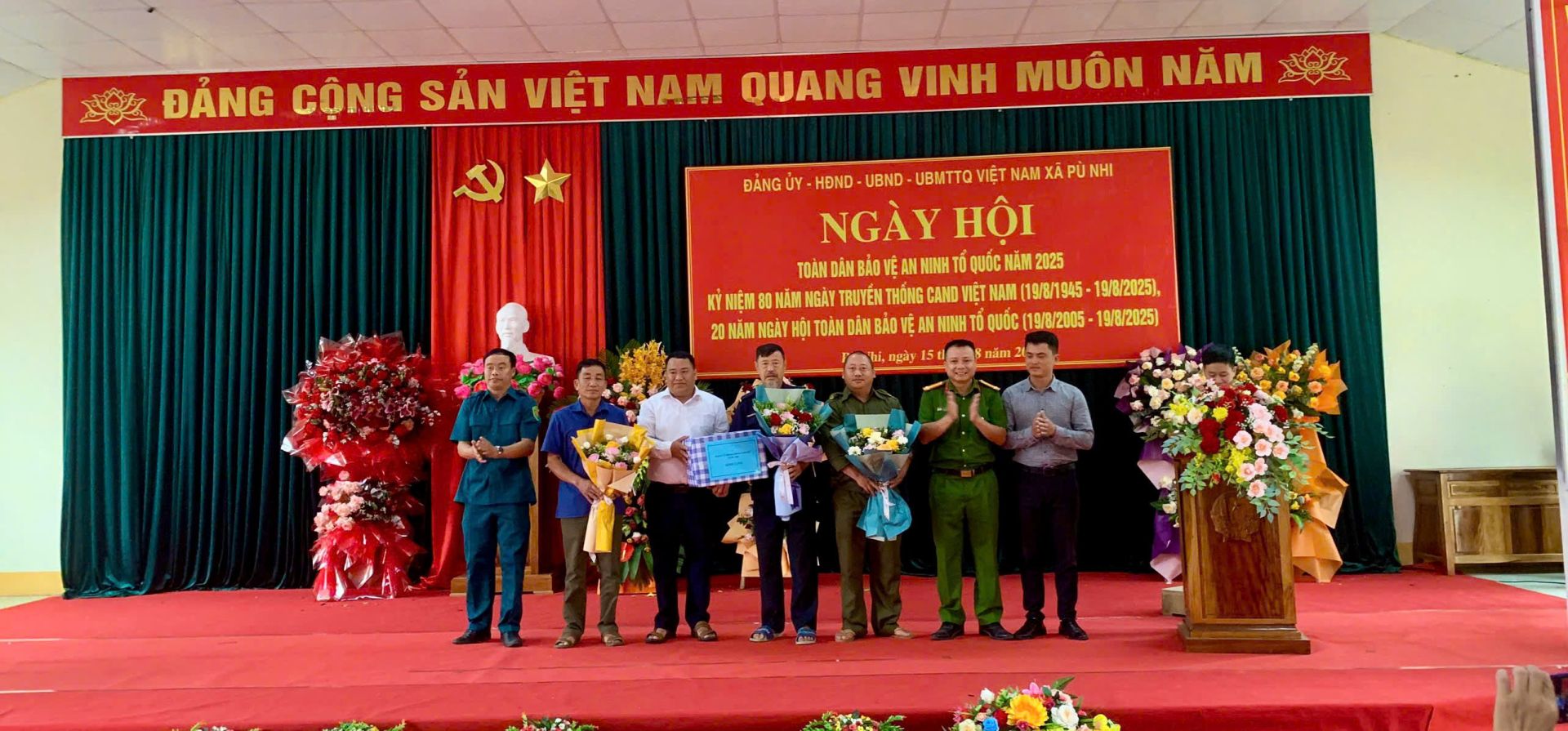 Xã Pù Nhi tổ chức Ngày hội Toàn dân bảo vệ an ninh Tổ quốc năm 2025