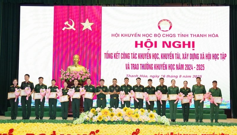 Hội Khuyến học Bộ CHQS tỉnh Thanh Hóa tổng kết công tác khuyến học, khuyến tài