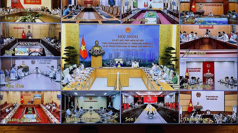 Hội nghị được kết nối trực tuyến tới tất cả các địa phương trên toàn quốc - Ảnh: VGP/Nhật Bắc