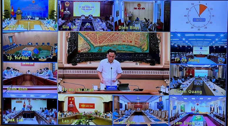 Phó Chủ tịch UBND TPHCM Nguyễn Lộc Hà phát biểu tại Hội nghị - Ảnh: VGP/Nhật Bắc