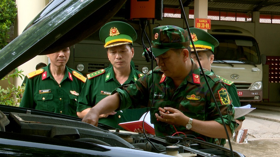 Kiểm định kỹ thuật đối với xe quân sự tại Bộ đội Biên phòng Tây Ninh