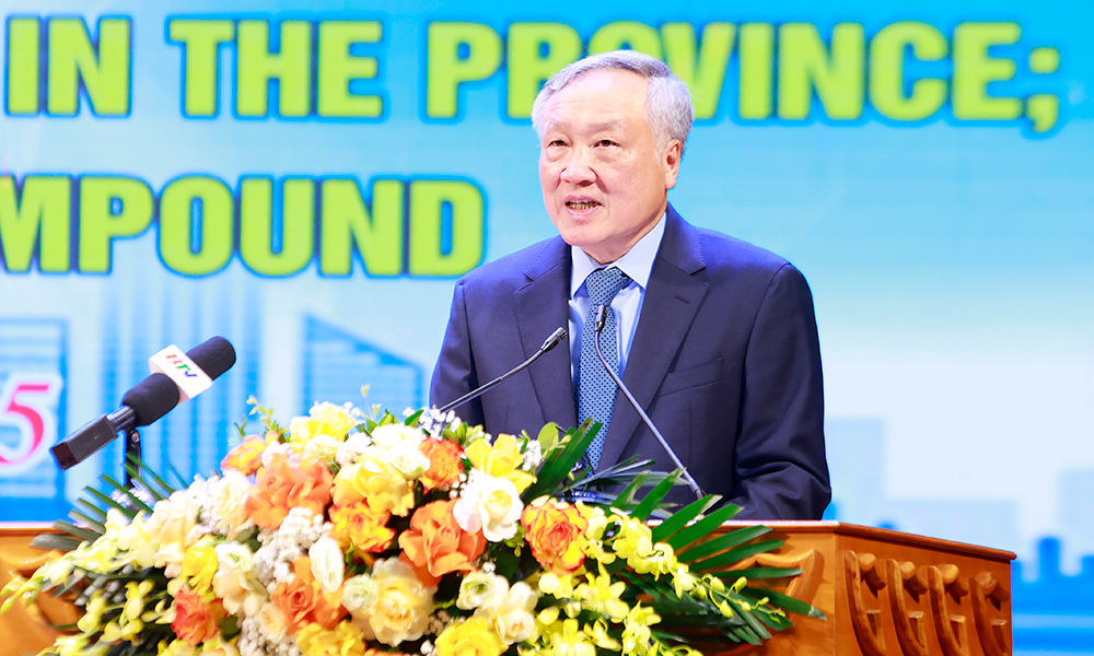 Phó Thủ tướng Thường trực Chính phủ Nguyễn Hòa Bình phát biểu tại hội nghị.