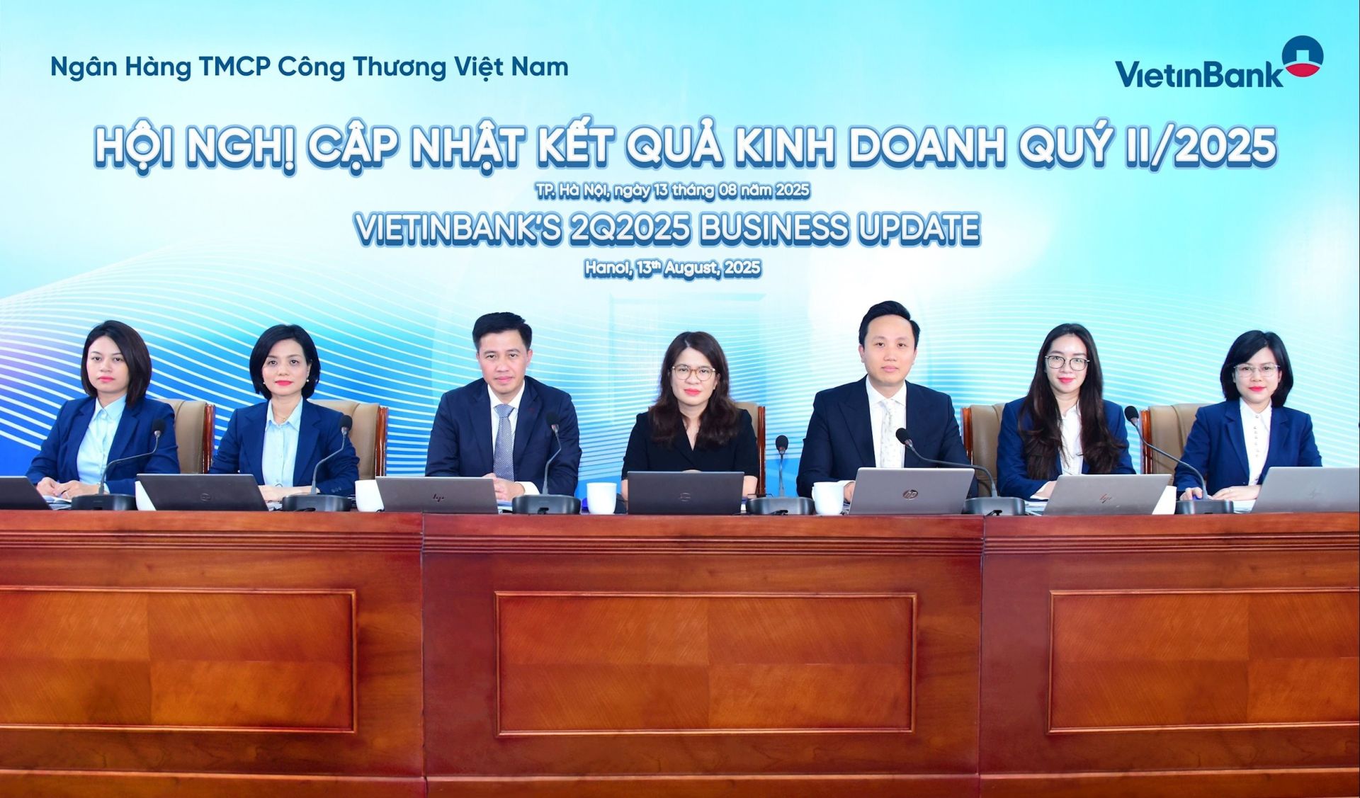 Toàn cảnh Hội nghị cập nhật kết quả kinh doanh quý 2/2025 của VietinBank