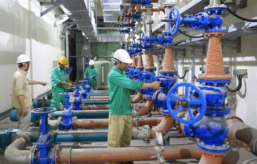 Dự án Nhà máy Xử lý nước thải Yên Xá trong giai đoạn hoàn thiện.