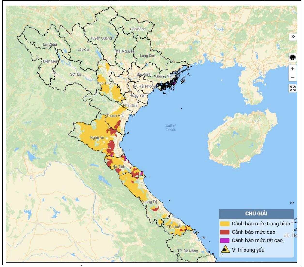 Cảnh báo lũ quét, sạt lở đất tại Thanh Hóa và 5 tỉnh, thành