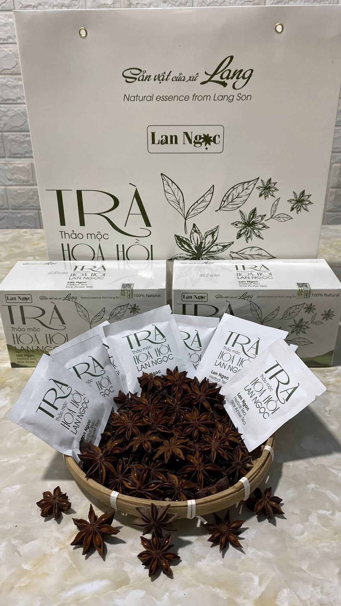Sản phẩm trà hoa hồi của HTX Bản Quyền được người tiêu dùng đón nhận.