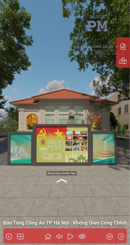 Người dùng có thể trải nghiệm tham quan ảo 360 độ trực quan, di chuyển linh hoạt như đang có mặt tại bảo tàng thực với hình ảnh không gian chi tiết sắc nét đến từng góc nhỏ.