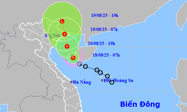 Áp thấp nhiệt đới tiến vào vịnh Bắc Bộ