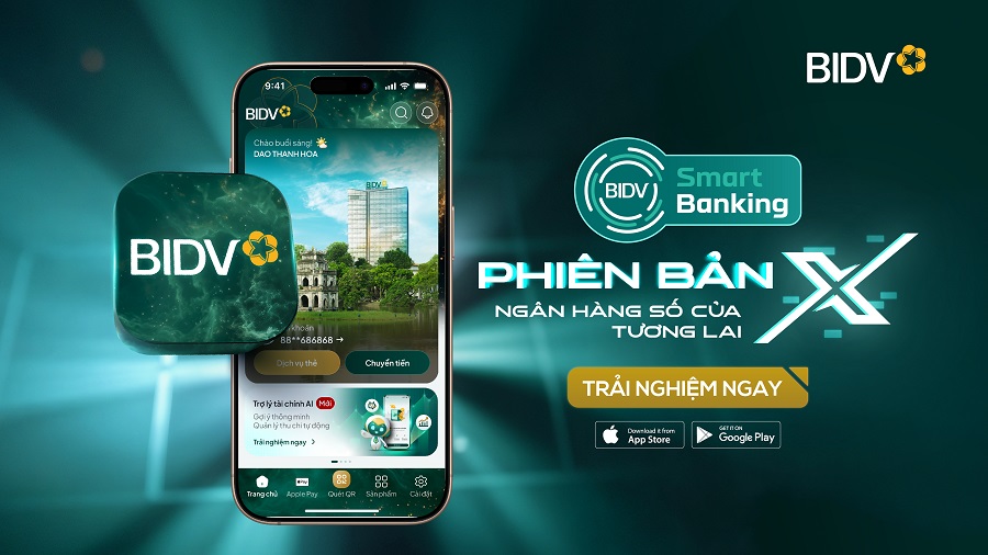 BIDV SmartBanking phiên bản X - dấu ấn tiên phong cùng loạt tính năng mới độc đáo