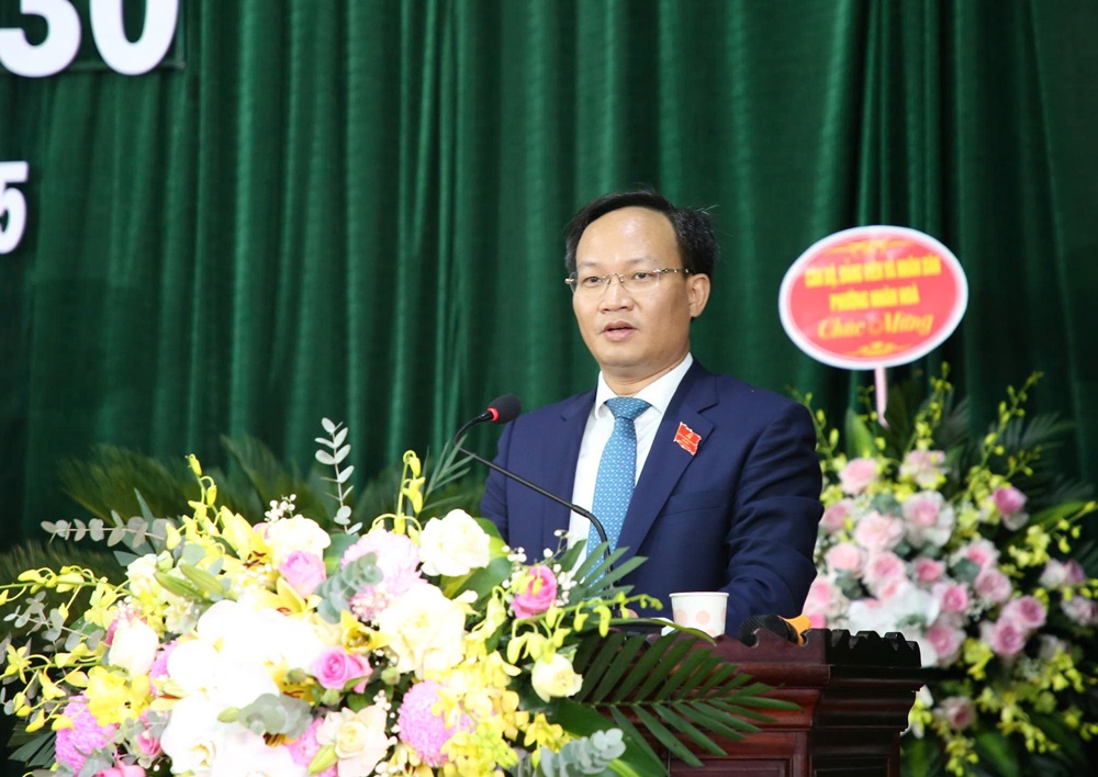 Đồng chí Phạm Văn Thịnh - Phó Chủ tịch UBND tỉnh phát biểu chỉ đạo tại Đại hội.