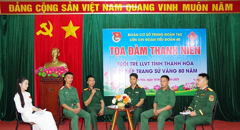 Toạ đàm “Tuổi trẻ LLVT tỉnh Thanh Hóa viết tiếp trang sử vàng 80 năm”