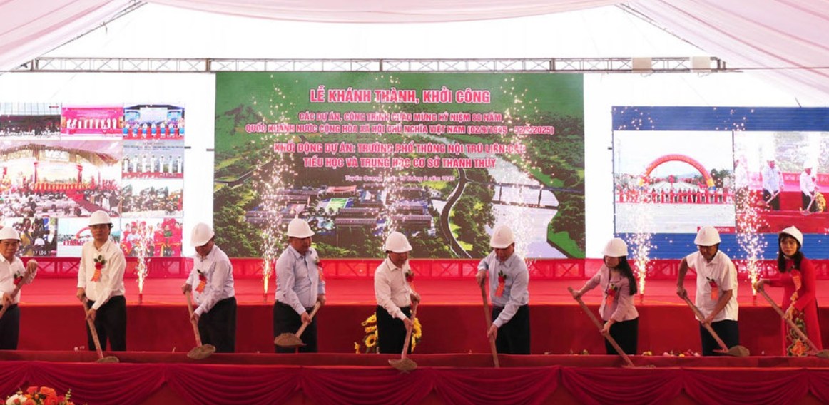 Tuyên Quang: Khởi công dự án Trường Phổ thông Nội trú liên cấp Tiểu học và Trung học cơ sở