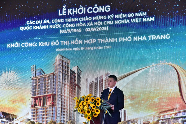 Ông Đặng Minh Trường – Chủ tịch HĐQT Tập đoàn Sun Group phát biểu