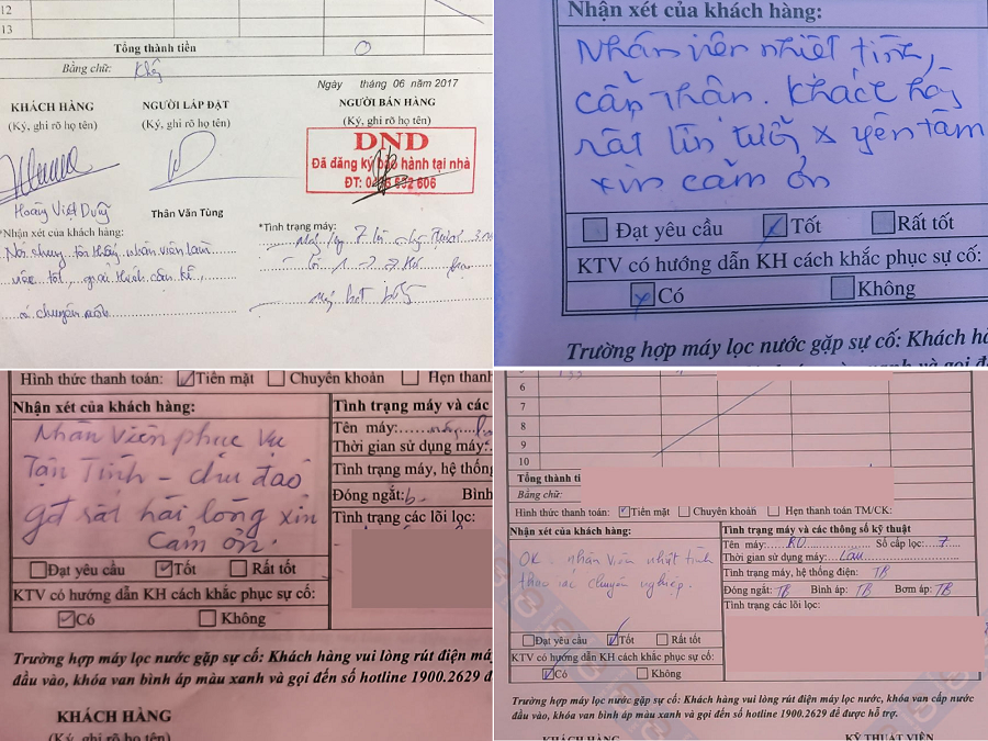 Đánh giá của khách hàng về Lọc nước 365