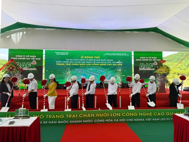 Quảng Trị khởi công dự án trang trại chăn nuôi lợn công nghệ cao hơn 2.400 tỷ đồng