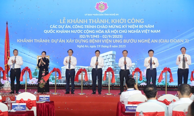 Nghệ An khánh thành bệnh viện ung bướu hiện đại hơn 1.000 giường, hoàn thiện chuỗi điều trị ung thư khép kín