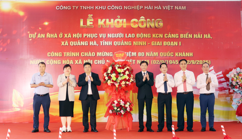 Quảng Ninh: Khởi công dự án nhà ở xã hội phục vụ người lao động KCN Cảng biển Hải Hà giai đoạn 1