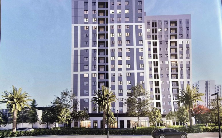 Phối cảnh dự án nhà ở thuộc khu thiết chế công đoàn đáp ứng nhà ở cho hơn 2.000 lao động tại Khu công nghiệp An Nghiệp - Ảnh: VGP/Hữu Chung