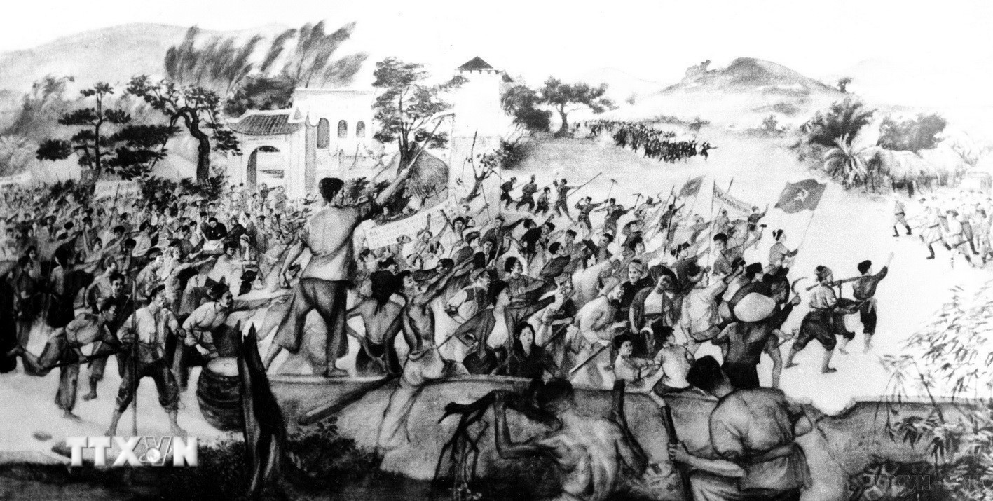 Phong trào Xô Viết-Nghệ Tĩnh, đỉnh cao của cao trào cách mạng 1930-1931 tuy thất bại nhưng đã chứng tỏ tinh thần oanh liệt và năng lực cách mạng của nhân dân lao động Việt Nam, là cuộc tổng diễn tập đầu tiên cho thắng lợi của Cách mạng Tháng Tám năm 1945. (Ảnh: Tư liệu TTXVN)