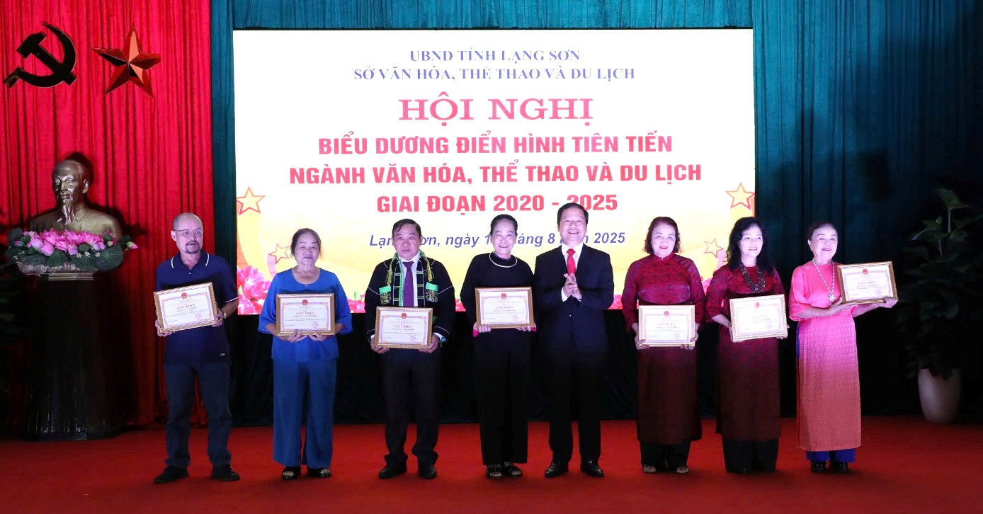 Lạng Sơn: Biểu dương điển hình tiên tiến ngành Văn hóa, Thể thao và Du lịch giai đoạn 2020 – 2025