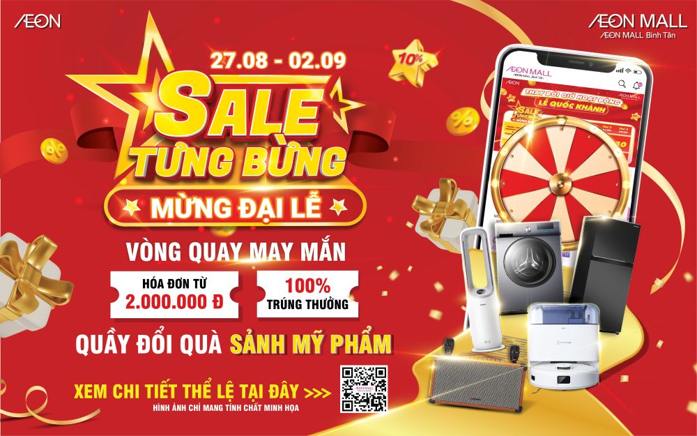Sale tưng bừng - Mừng đại lễ được áp dụng