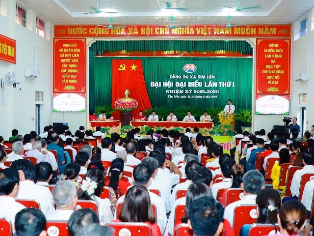 Đại hội Đảng bộ xã Kim Liên lần thứ I: Hướng tới xây dựng quê hương Chủ tịch Hồ Chí Minh thành xã kiểu mẫu