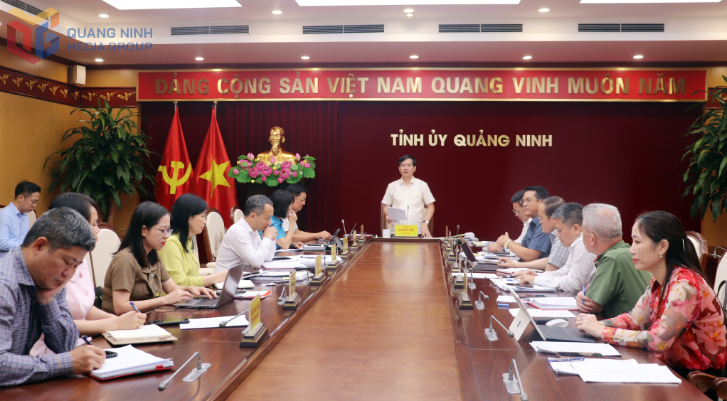 Tiểu ban Tuyên truyền - Khánh tiết Đại hội đại biểu Đảng bộ tỉnh Quảng Ninh họp triển khai nhiệm vụ