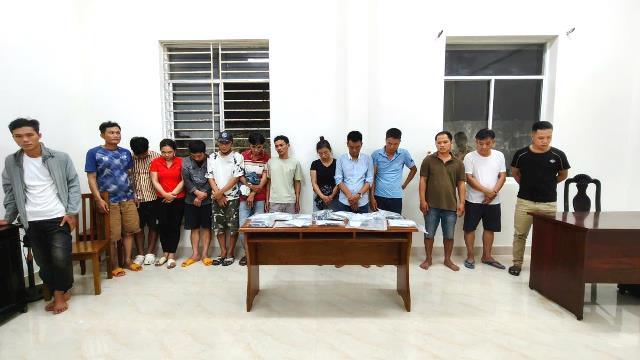 14 đối tượng trong đường dây đánh bạc bị tạm giữ hình sự