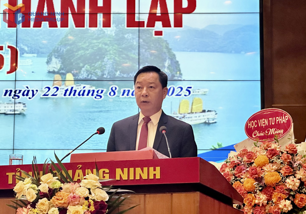 Ông Lê Văn Ánh, Phó Chủ tịch UBND tỉnh Quảng Ninh, phát biểu tại lễ kỷ niệm. Ông Lê Văn Ánh, Phó Chủ tịch UBND tỉnh Quảng Ninh, phát biểu tại lễ kỷ niệm.