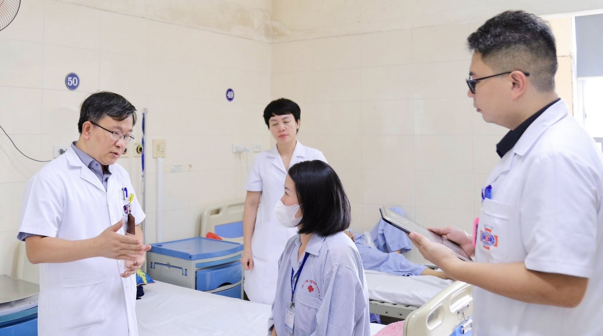 Bệnh án điện tử giúp tiết kiệm đáng kể thời gian cho người bệnh. Ảnh: BVCC