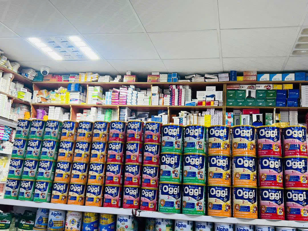 Sản phẩm Oggi đã được bán tại nhiều cửa hàng kinh doanh sữa và dược phẩm tại Afghanistan