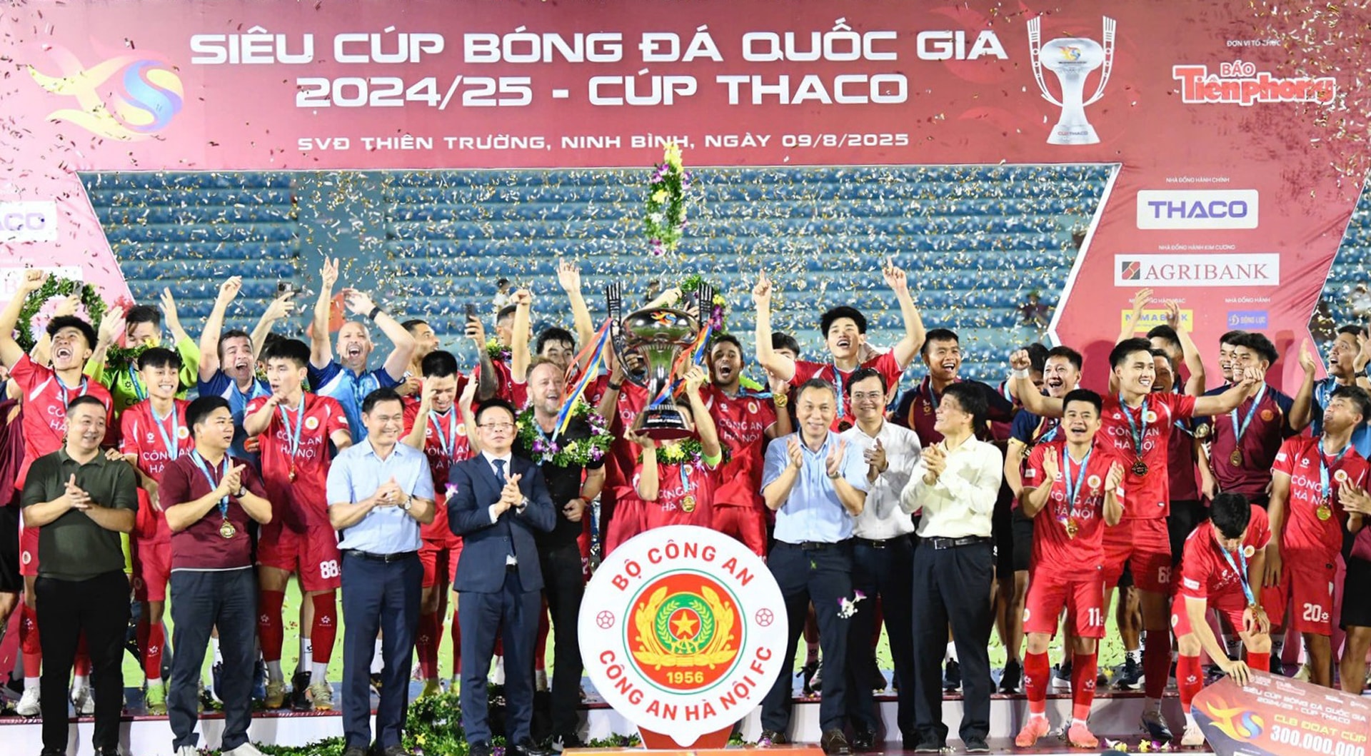 THACO đồng hành 11 năm liên tiếp cùng Siêu cúp Bóng đá quốc gia 2024/2025 – Cúp THACO