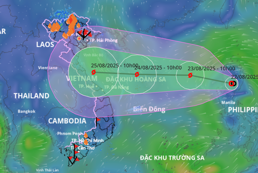 Hình ảnh cơn bão số 5