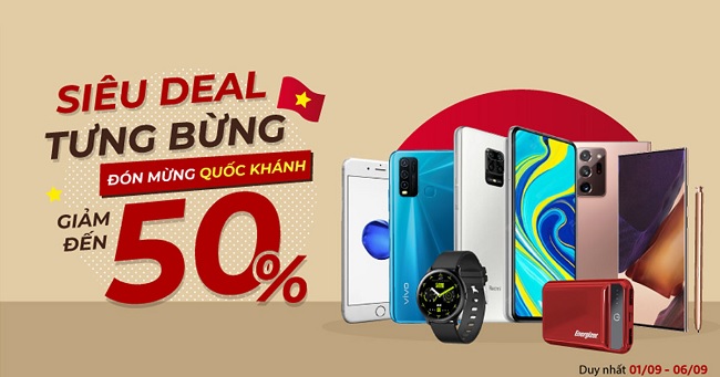 Thị trường di động bùng nổ: Hàng loạt điện thoại giảm giá sâu mừng Quốc khánh 2/9