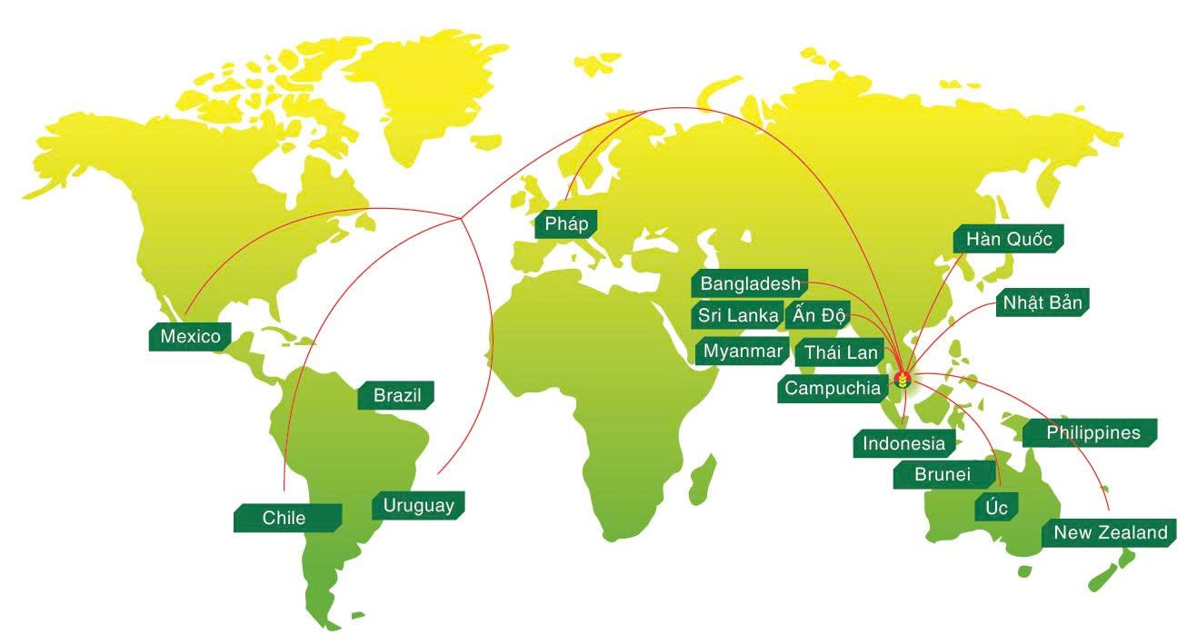 Sản phẩm của Phân bón Cà Mau có mặt tại gần 20 quốc gia trên thế giới