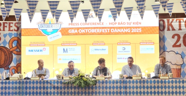 Hiệp hội Doanh nghiệp Đức tại Việt Nam (GBA) công bố lễ hội GBA Oktoberfest Việt Nam 2025, đánh dấu 30 năm thành lập Hiệp hội và 50 năm thiết lập quan hệ ngoại giao Việt Nam – Đức. Hiệp hội Doanh nghiệp Đức tại Việt Nam (GBA) công bố lễ hội GBA Oktoberfest Việt Nam 2025, đánh dấu 30 năm thành lập Hiệp hội và 50 năm thiết lập quan hệ ngoại giao Việt Nam – Đức.