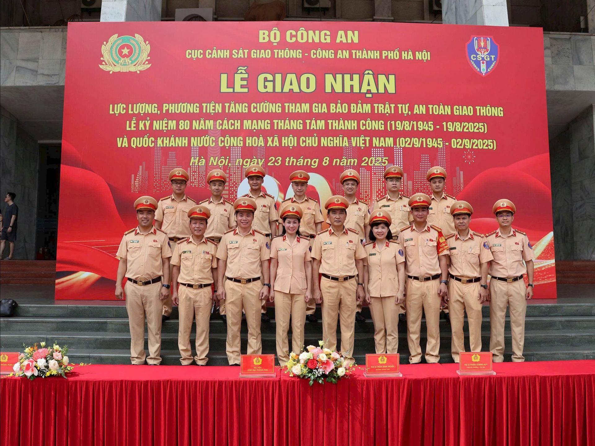 Hà Nội tiếp nhận 660 Cảnh sát giao thông phục vụ Lễ kỷ niệm A80