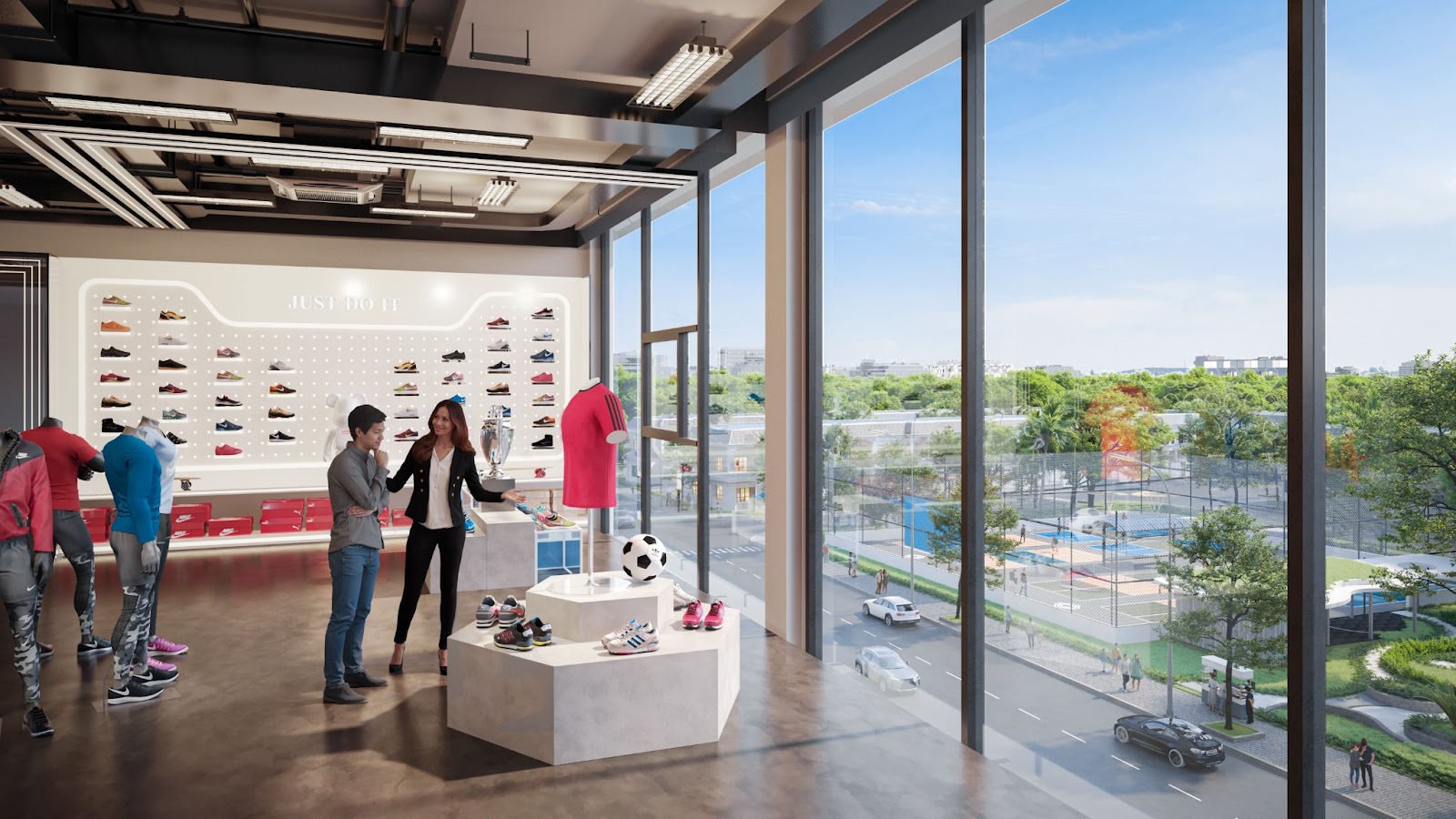 HUB thương mại khối đế với đa dạng tiện ích dịch vụ