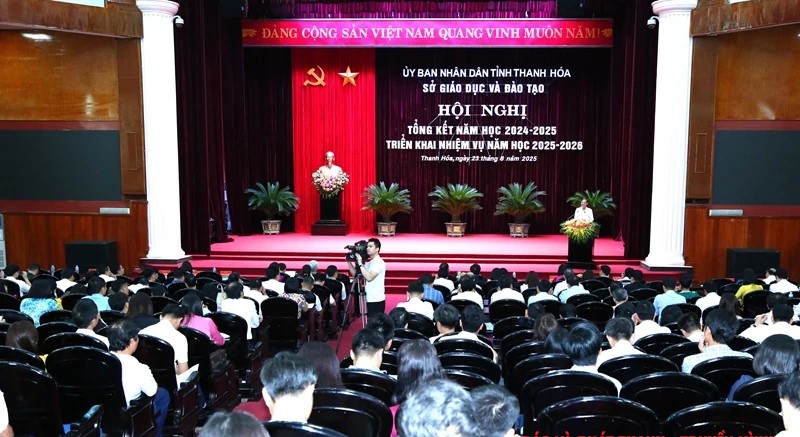Thanh Hóa: Hội nghị Tổng kết năm học 2024-2025, triển khai nhiệm vụ năm học 2025-2026