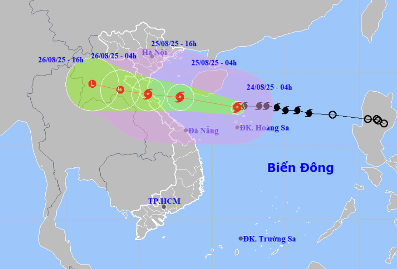 Bão số 5 giật cấp 15 và có khả năng mạnh thêm