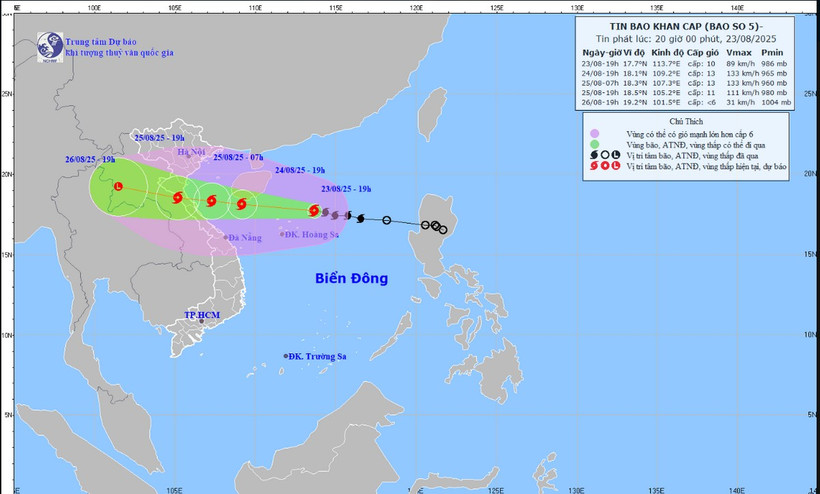 Ngành Công an chủ động ứng phó bão số 5, bảo đảm an toàn cho Nhân dân