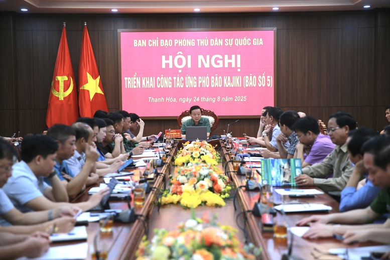 Phó Thủ tướng Trần Hồng Hà tham dự tại điểm cầu Thanh Hóa - Ảnh VGP/Minh Khôi