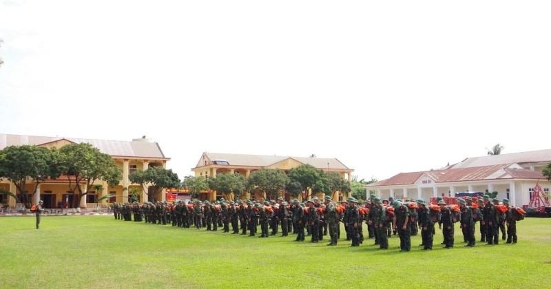 Cán bộ, chiến sĩ sẵn sàng lên đường thực hiện nhiệm vụ khi có lệnh.