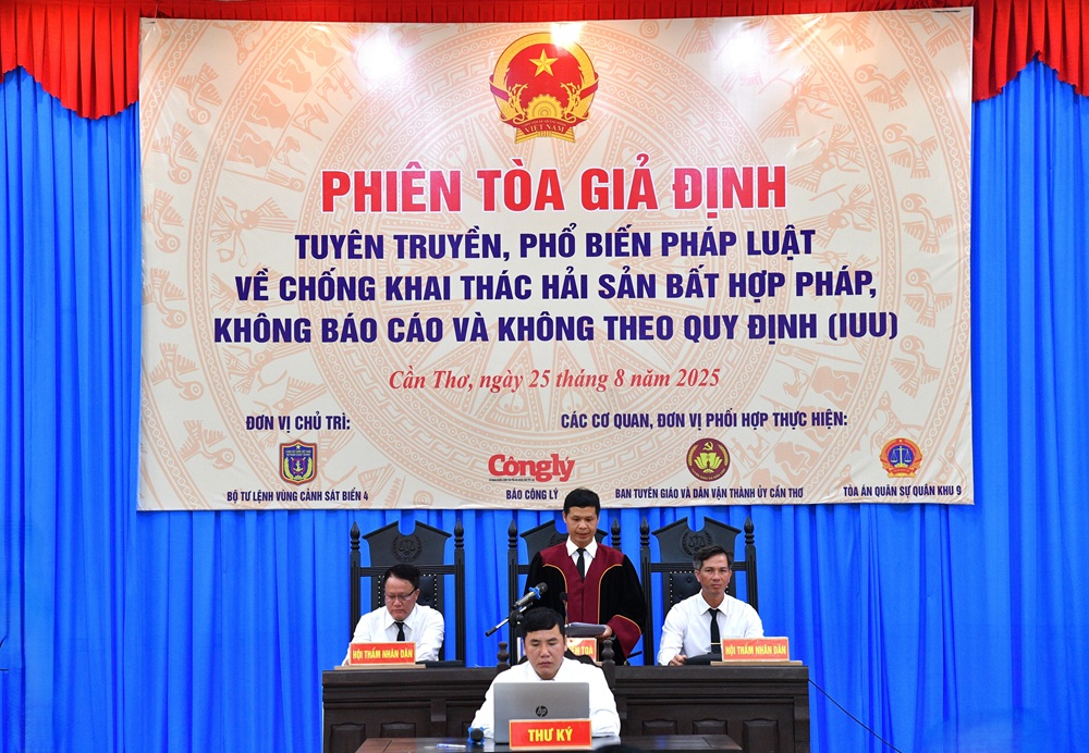 Phiên tòa giả định” – Hình thức tuyên truyền trực quan, hiệu quả về chống khai thác IUU