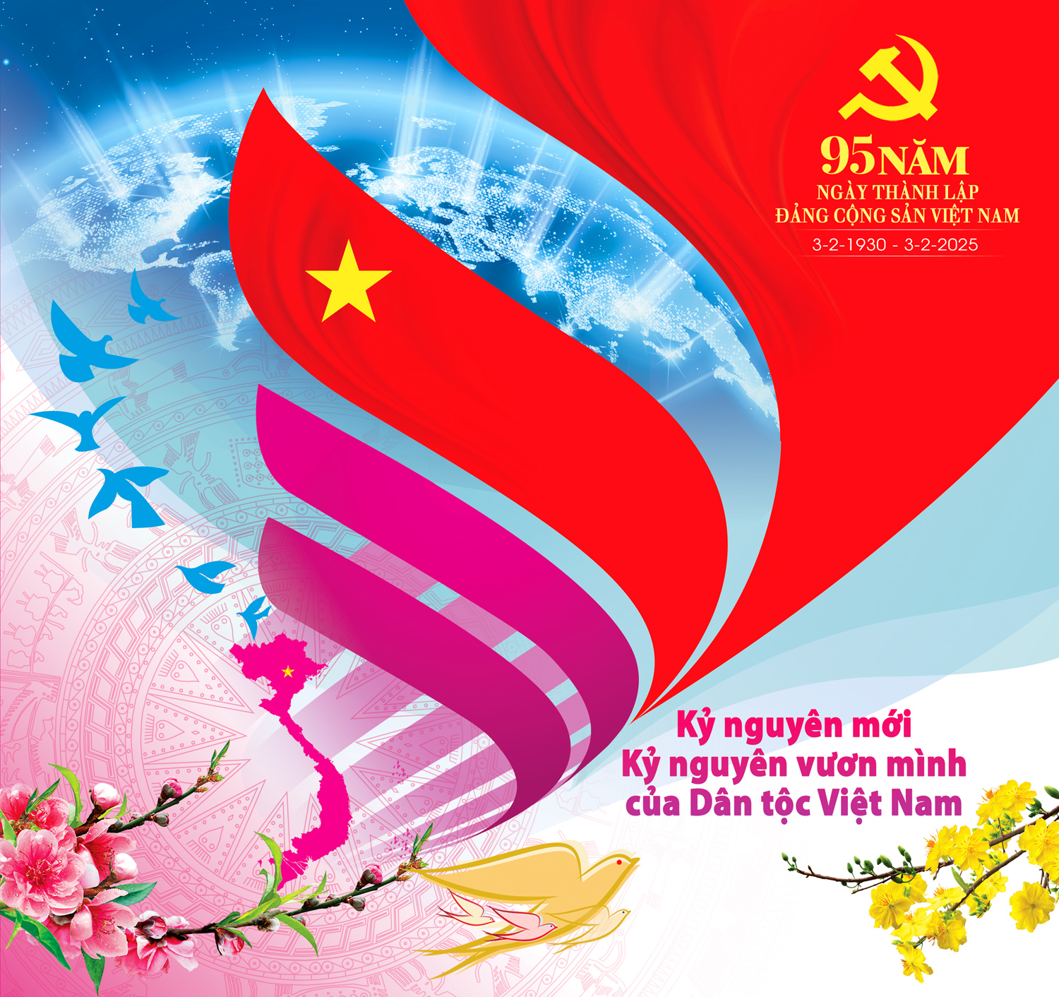 Toàn Đảng, toàn dân, toàn quân, toàn thể dân tộc Việt Nam đoàn kết, đồng lòng, nỗ lực hết mình để đưa đất nước Việt Nam bước vào kỷ nguyên mới, vươn mình sánh vai cùng các cường quốc năm châu _Đồ họa: Linh Đăng Toàn Đảng, toàn dân, toàn quân, toàn thể dân tộc Việt Nam đoàn kết, đồng lòng, nỗ lực hết mình để đưa đất nước Việt Nam bước vào kỷ nguyên mới, vươn mình sánh vai cùng các cường quốc năm châu _Đồ họa: Linh Đăng