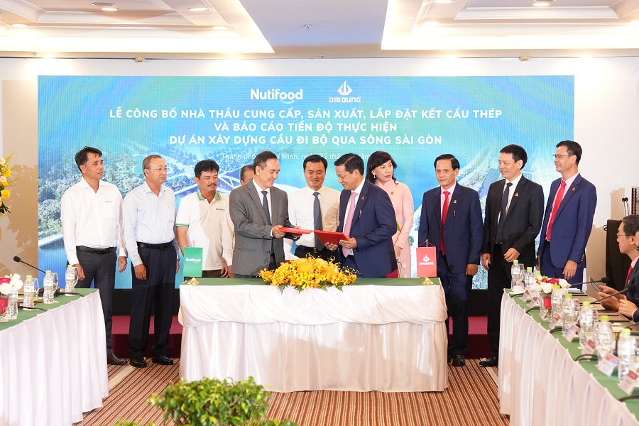 Nutifood công bố nhà thầu cung cấp, sản xuất và lắp đặt kết cấu thép cho dự án cầu đi bộ qua sông Sài Gòn