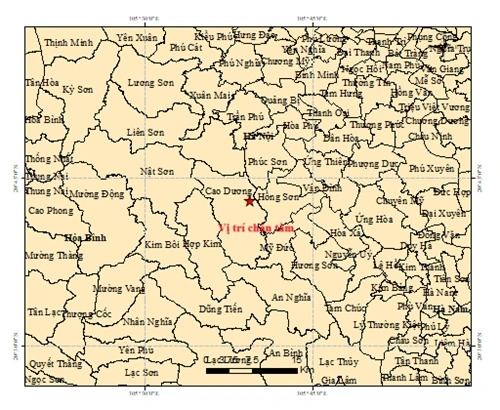 Động đất tại Phú Thọ, người dân Hà Nội cũng cảm nhận được rung lắc