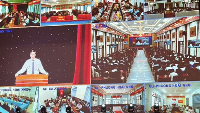 Một góc hình ảnh Hội nghị trực tuyến. Ảnh: Song Phạm. Một góc hình ảnh Hội nghị trực tuyến. Ảnh: Song Phạm.