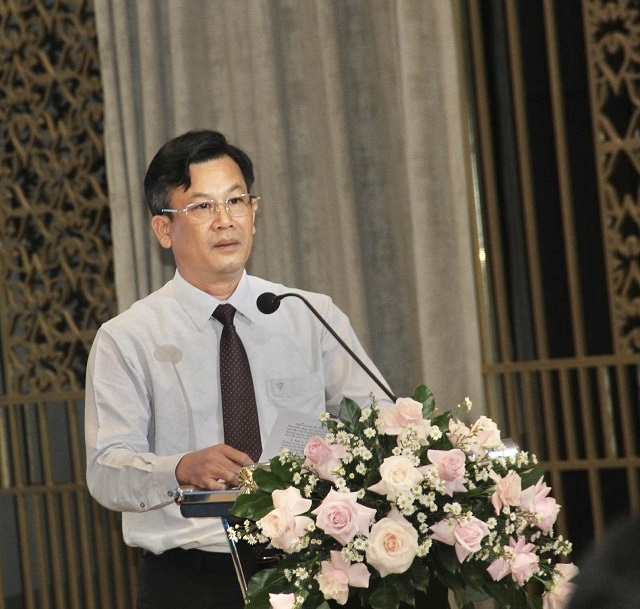 Ông Cao Thanh Thương giới thiệu về Lễ hội. Ảnh: VH Ông Cao Thanh Thương giới thiệu về Lễ hội. Ảnh: VH