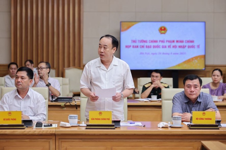 Các báo cáo, ý kiến tại cuộc họp cho thấy, Nghị quyết số 59 của Bộ Chính trị đã xác định tư duy mới, cách tiếp cận mới và phương cách mới để triển khai hội nhập quốc tế - Ảnh: VGP/Nhật Bắc